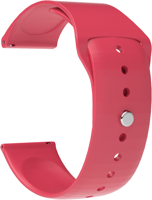 Smart Watch Replacement Silicone Button Style Red