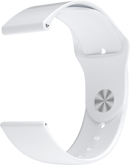 Smart Watch Replacement Silicone Button Style White