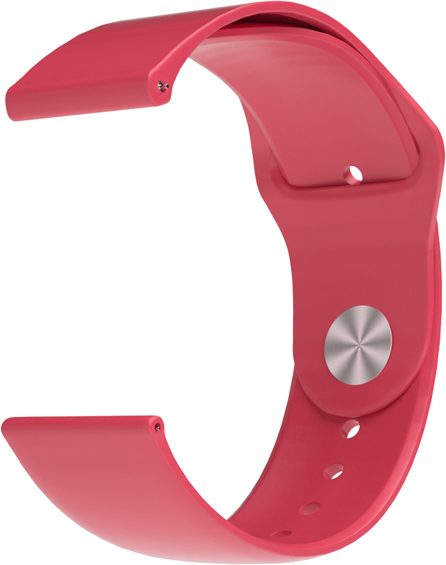 Smart Watch Replacement Silicone Button Style Red