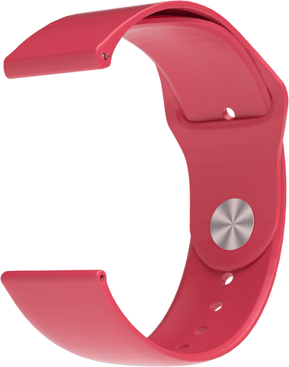 Smart Watch Replacement Silicone Button Style Red