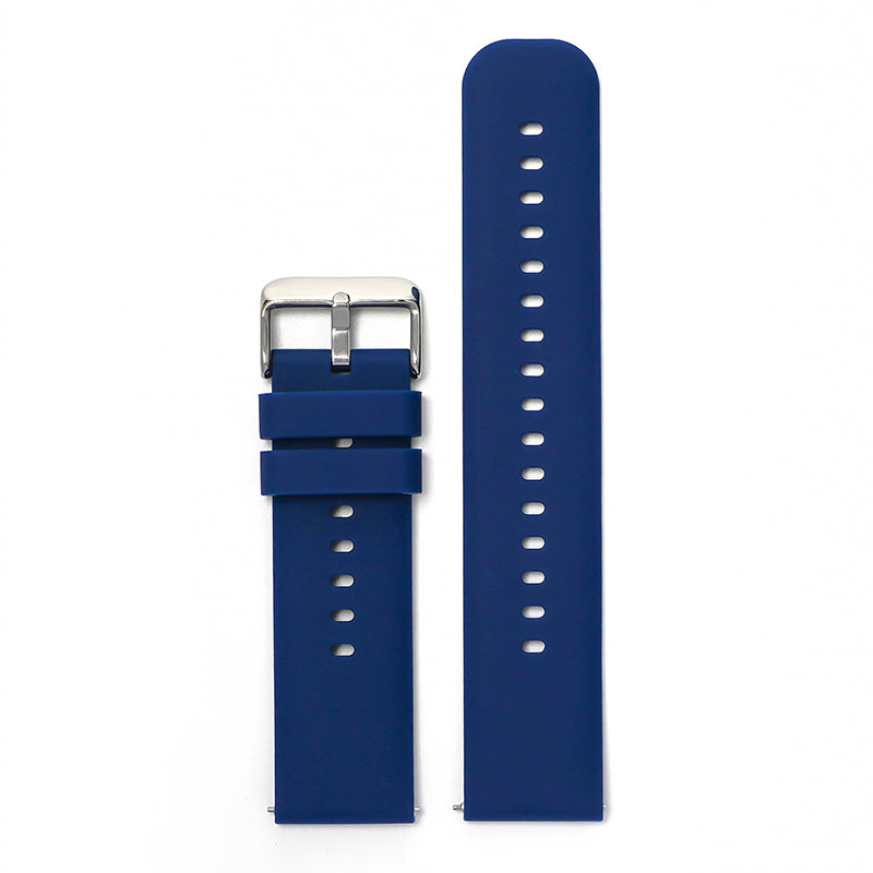 Sporty Rubber Watch Strap Blue