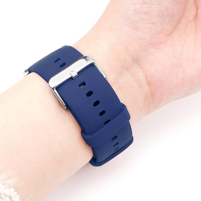 Sporty Rubber Watch Strap Blue