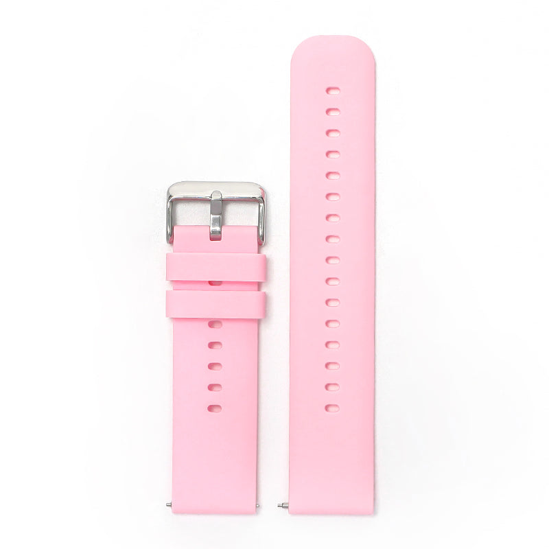 Sporty Rubber Watch Strap Pink