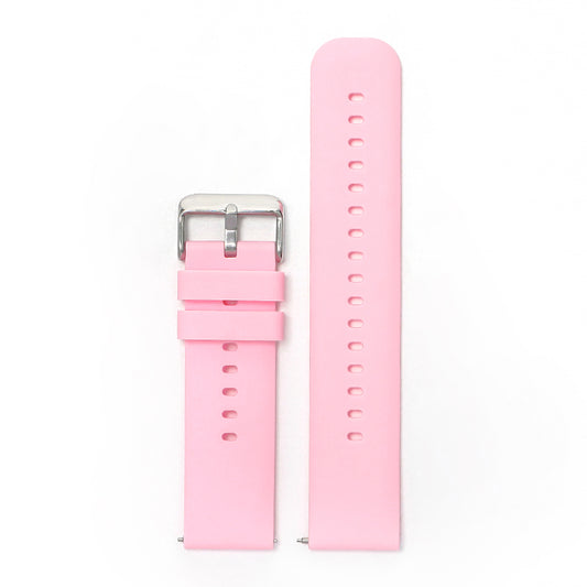 Sporty Rubber Watch Strap Pink