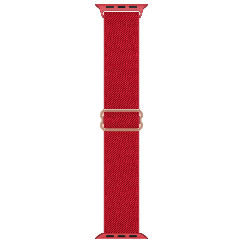 Apple watch replacement strap nylon Red Rose Gold