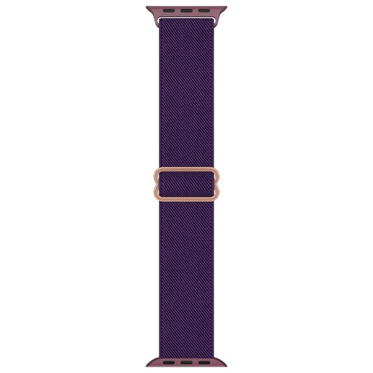 Apple watch replacement strap nylon Dark Purple Rose Gold