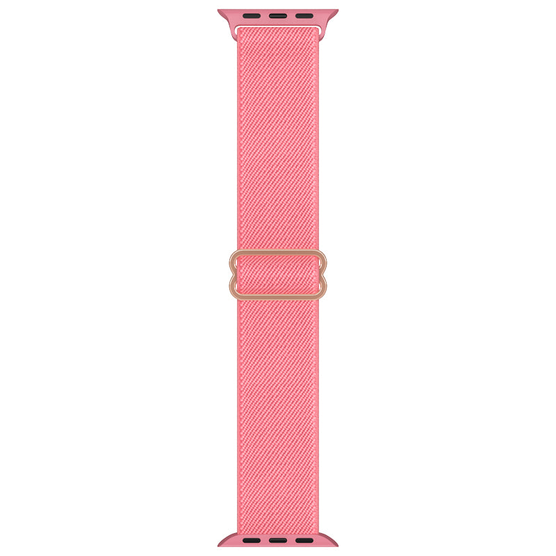 Apple watch replacement strap nylon Hot Pink Gold