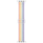 Apple watch replacement strap nylon White Strip Rainbow