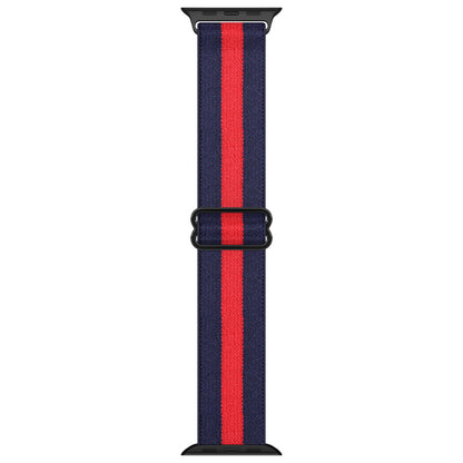 Apple watch replacement strap nylon Navy Red Stripe