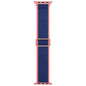 Apple watch replacement strap nylon Navy Pink Trim