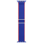 Apple watch replacement strap nylon Blue Red Trim