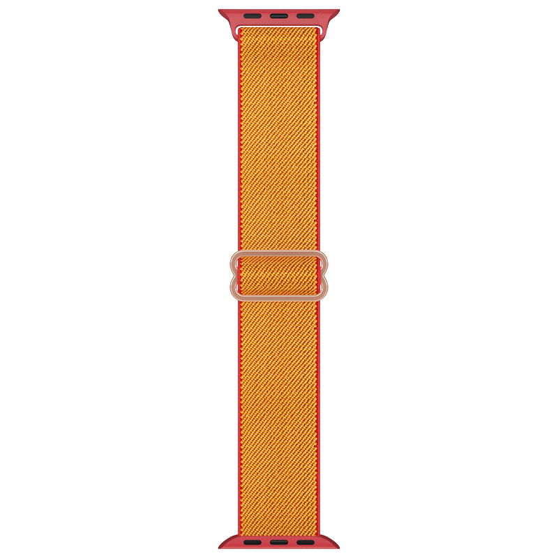 Apple watch replacement strap nylon Orange Red Trim