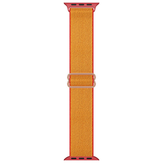 Apple watch replacement strap nylon Orange Red Trim