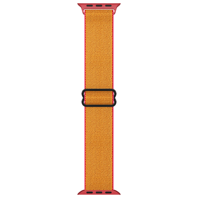 Apple watch replacement strap nylon Orange Red Trim