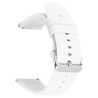 Sporty Rubber Watch Strap White